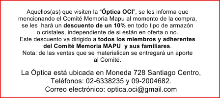 Oferta en Óptica