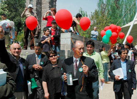 Preparación del envío de globos.